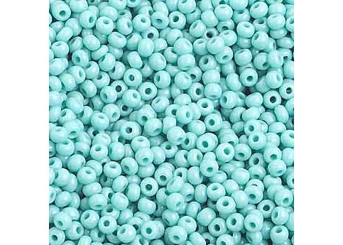 (Half Hank) Czech Seed Bead 10/0 Opaque Turquoise