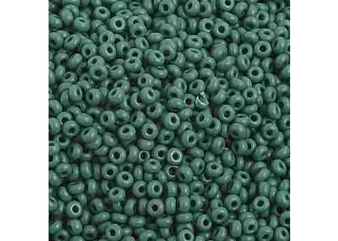 (Half Hank) Czech Seed Bead 10/0 Opaque Dark Green