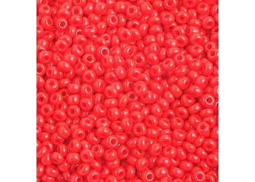 (Half Hank) Czech Seed Bead 10/0 Opaque Light Red