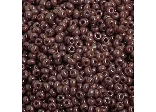 (Half Hank) Czech Seed Bead 10/0 Opaque Dark Red