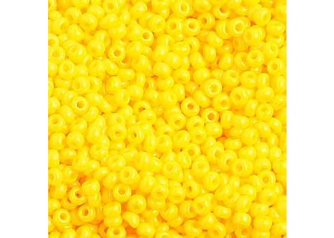 (Half Hank) Czech Seed Bead 10/0 Opaque Gold Yellow