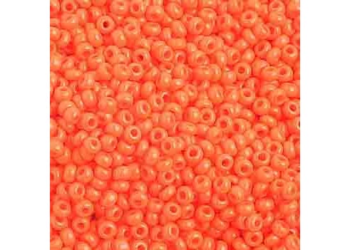 (Half Hank) Czech Seed Bead 10/0 Opaque Orange