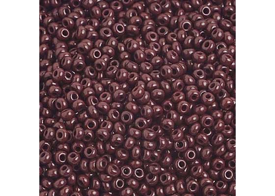 (Half Hank) Czech Seed Bead 10/0 Opaque Dark Brown