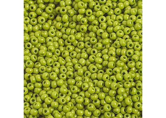 (Half Hank) Czech Seed Bead 10/0 Opaque Olive