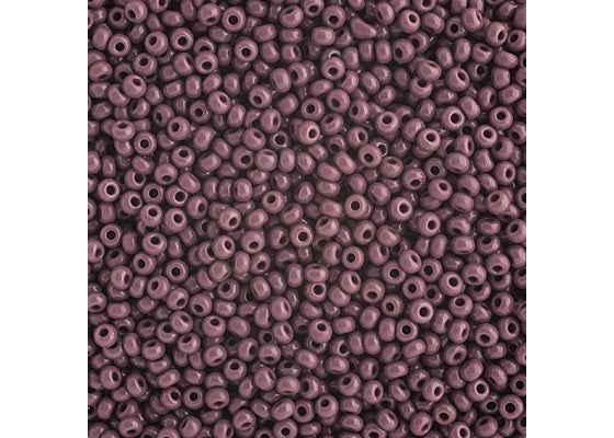 (Half Hank) Czech Seed Bead 10/0 Opaque Dark Mauve