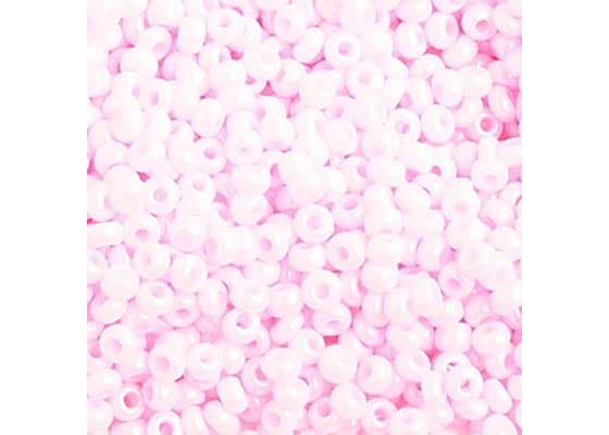 (Half Hank) Czech Seed Bead 10/0 Opaque Dyed Pink