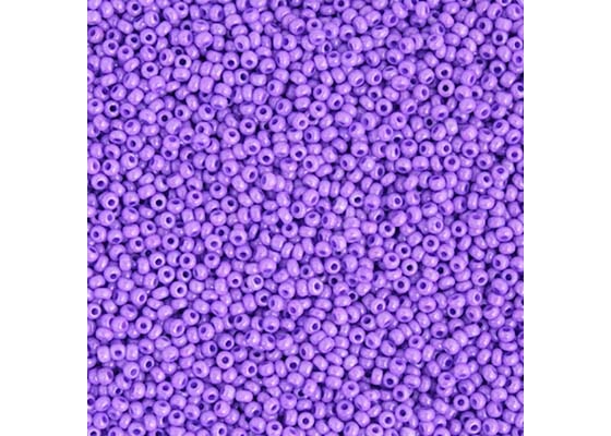 (Half Hank) Czech Seed Bead 10/0 Opaque Dyed Violet