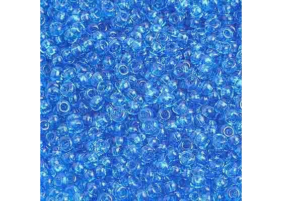 (Half Hank) Czech Seed Bead 10/0 Transparent Medium Aqua