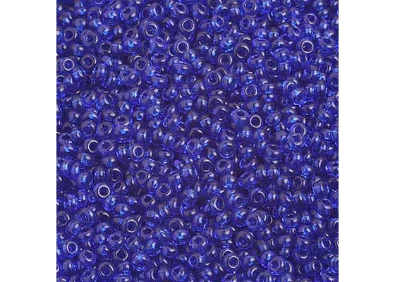 (Half Hank) Czech Seed Bead 10/0 Transparent Navy Blue