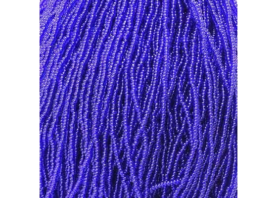 (Half Hank) Czech Seed Bead 10/0 Transparent Royal Blue