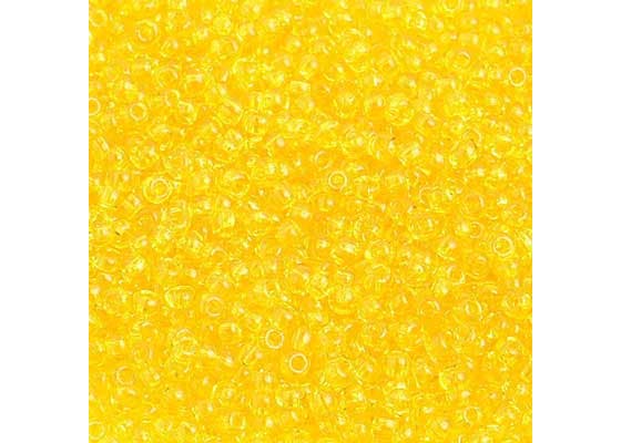 (Half Hank) Czech Seed Bead 10/0 Transparent Yellow