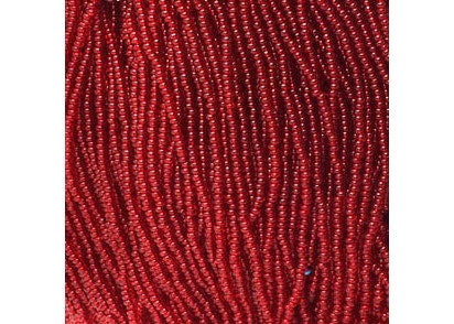 (Half Hank) Czech Seed Bead 10/0 Transparent Dark Red