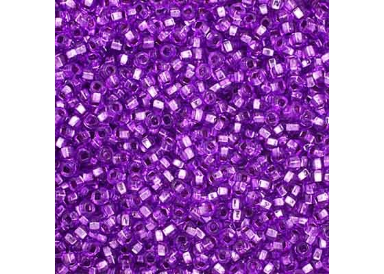 (Half Hank) Czech Seed Bead 10/0 S/L Dyed Mauve Strung