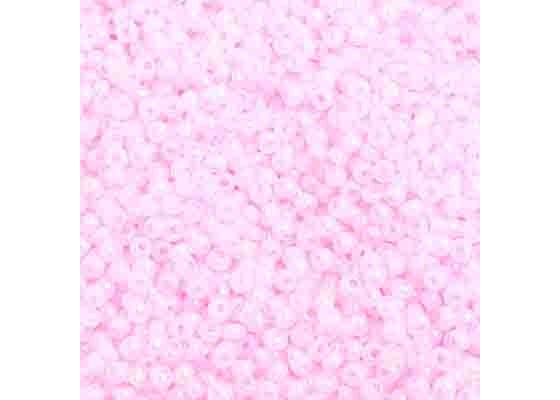 (Half Hank) Czech Seed Bead 10/0 Opaque Dyed Iris Pink