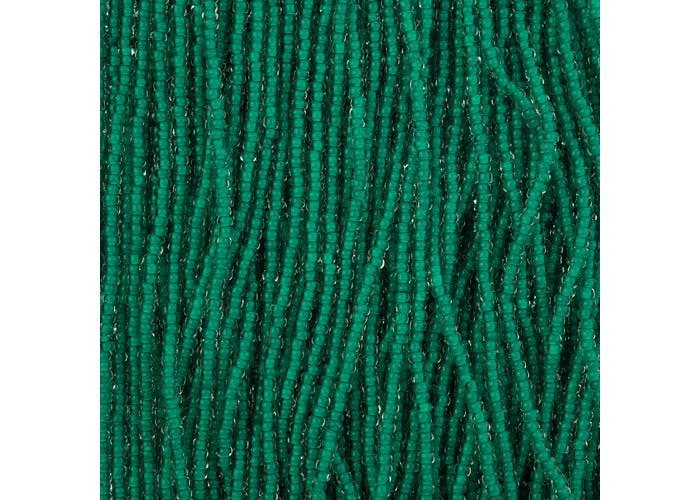 (Half Hank) Czech Seed Bead 10/0 Crystal C/L Terra Intensive Dark Green