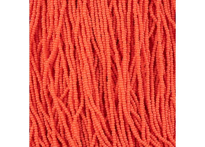 (Half Hank) Czech Seed Bead 10/0 Terra Intensive Orange Matt