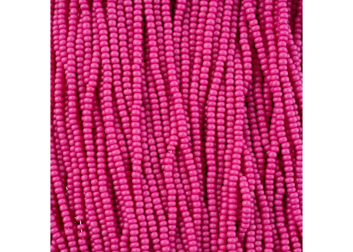 (Half Hank) Czech Seed Bead 10/0 Terra Intensive Pink Matt