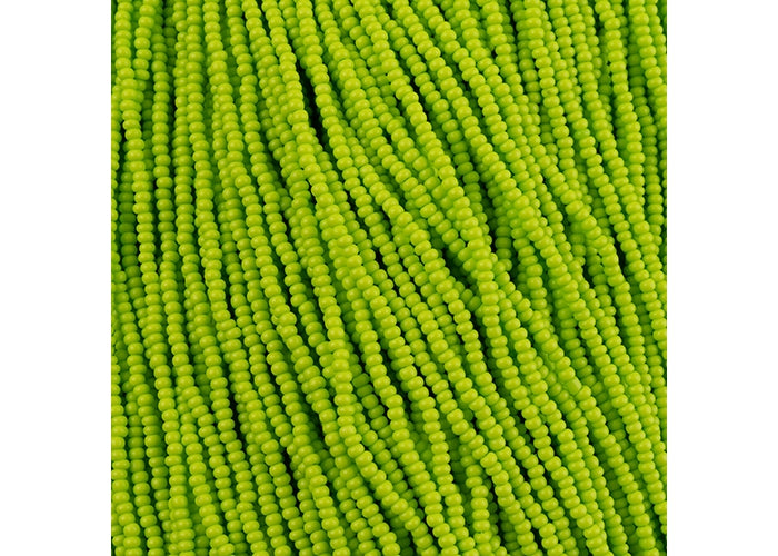 (Half Hank) Czech Seed Bead 10/0 Terra Intensive Light Green Matt