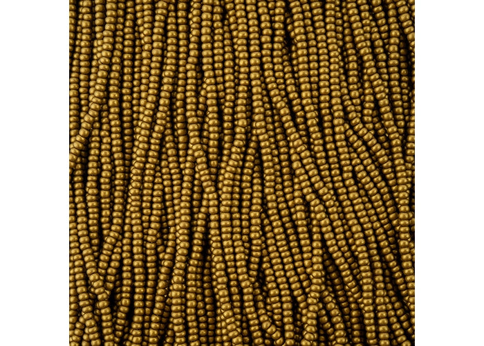 (Half Hank) Czech Seed Bead 10/0 Gold Matt