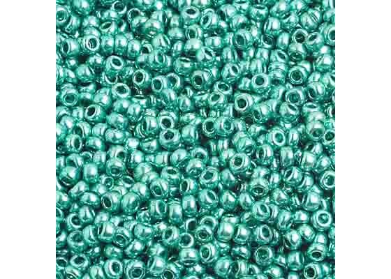 (Half Hank) Czech Seed Bead 10/0 Metallic Green