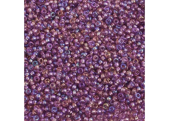 (Half Hank) Czech Seed Bead 10/0 Transparent Light Amethyst AB