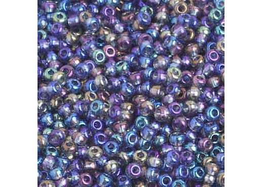 (Half Hank) Czech Seed Bead 10/0 Transparent Grey AB