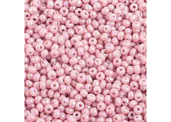 (Half Hank) Czech Seed Bead 10/0 Opaque Rose Sfinx