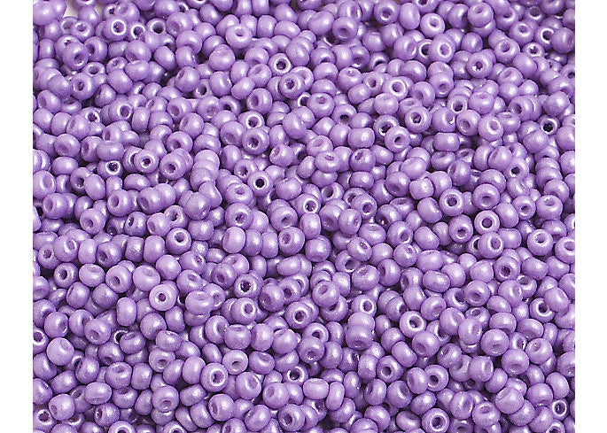 (Half Hank) Czech Seed Bead 10/0 Shiny Violet