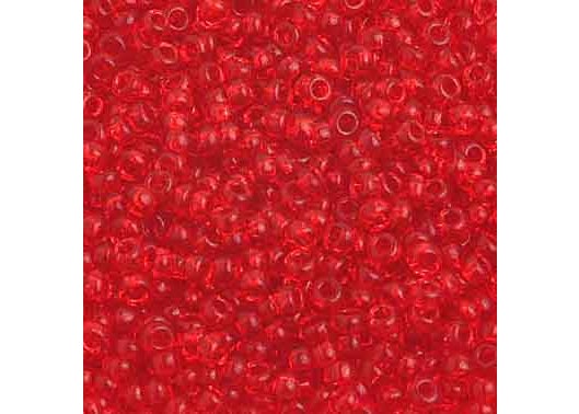 (Half Hank) Czech Seed Bead 10/0 Transparent Light Red