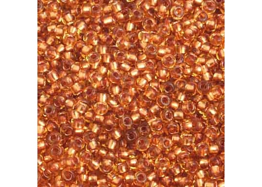 (Half Hank) Czech Seed Bead 10/0 Topaz/Copperlined