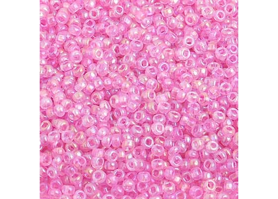 (Half Hank) Czech Seed Bead 10/0 Transparent Lilac Rainbow AB