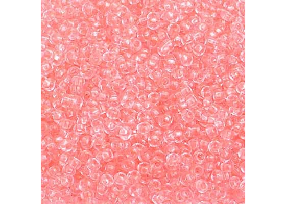 (Half Hank) Czech Seed Bead 10/0 Crystal Pink Solgel