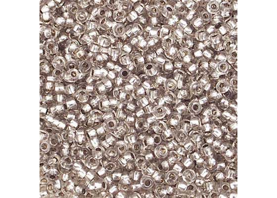 (Half Hank) Czech Seed Bead 10/0 S/L Light Grey Solgel