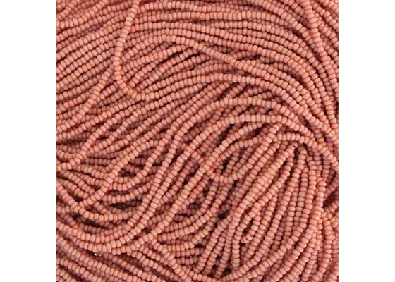 (Half Hank) Czech Seed Bead 10/0 Pink Solgel Dyed