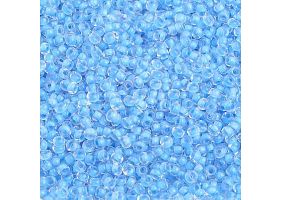 (Half Hank) Czech Seed Bead 10/0 Blue C/L Terra Color