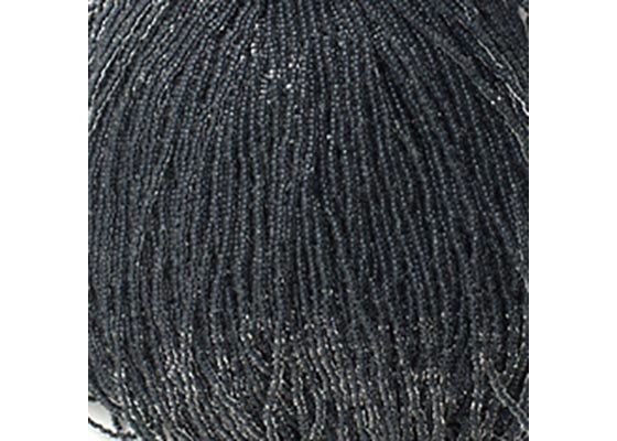 (Half Hank) Czech Seed Bead 10/0 C/L Black Terra Color