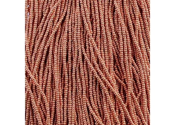 (Half Hank) Czech Seed Bead 10/0 Terra Metallic Light Copper