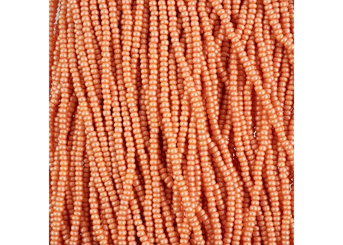 (Half Hank) Czech Seed Bead 10/0 Permalux Dyed Chalk Apricot