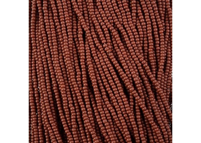 (Half Hank) Czech Seed Bead 10/0 Permalux Dyed Chalk Brown