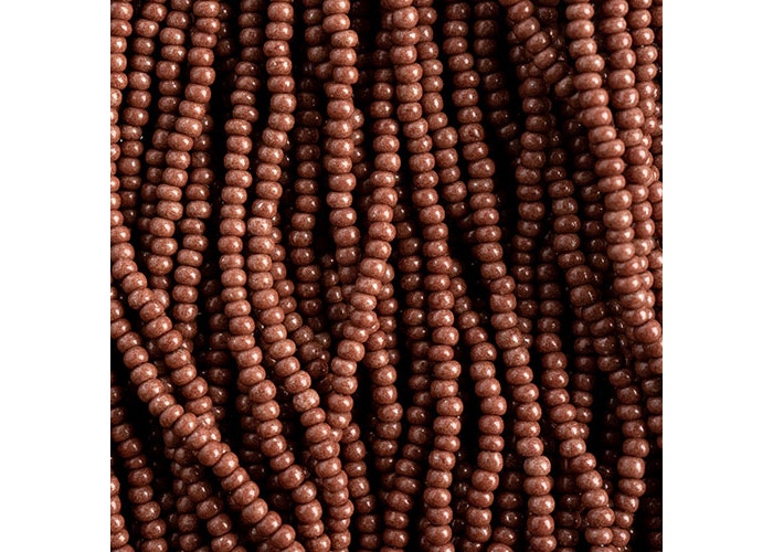 (Half Hank) Czech Seed Bead 10/0 Terra Intensive Dark Brown