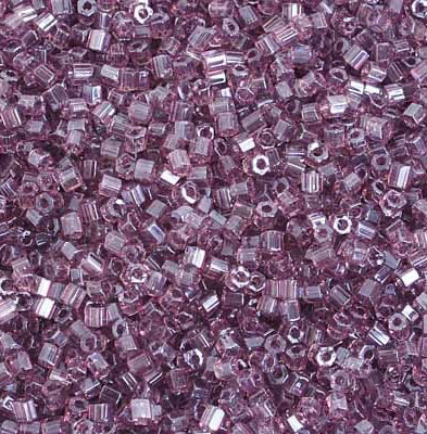 Czech Seed Bead 2Cut 10/0 Light Amethyst Luster Strung