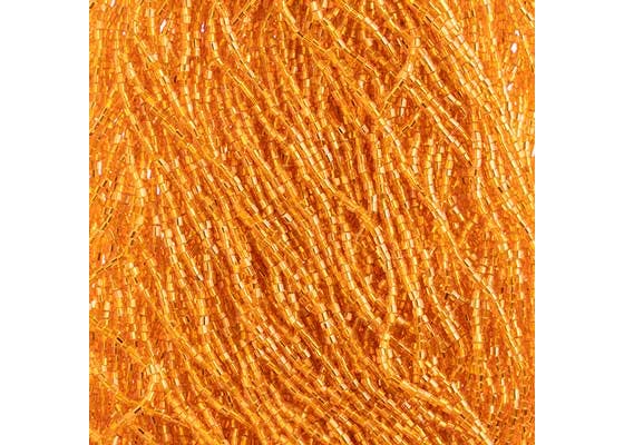 (Half Hank) Czech Seed Bead 10/0 2Cut Satin S/L Orange Strung