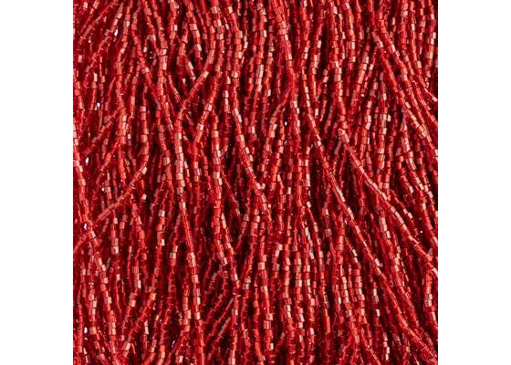 (Half Hank) Czech Seed Bead 10/0 2Cut S/L Light Red Strung