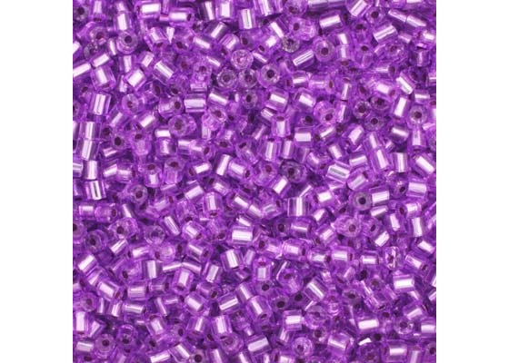 (Half Hank) Czech Seed Bead 10/0 2Cut S/L Mauve/Blue Dyed Strung