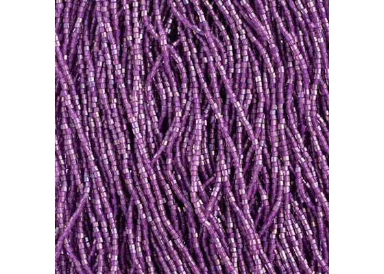 (Half Hank) Czech Seed Bead 10/0 2Cut Purple Iris Strung