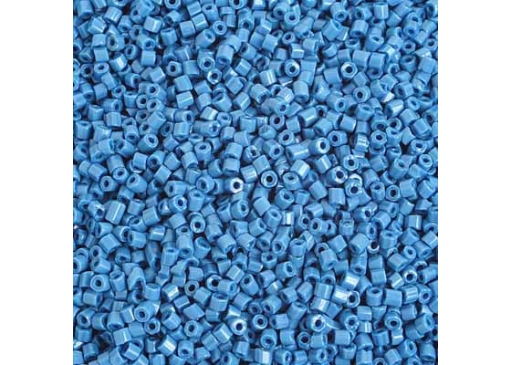 (Half Hank) Czech Seed Bead 10/0 2Cut Opaque Dark Blue Strung