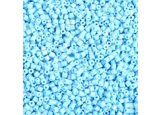 (Half Hank) Czech Seed Bead 10/0 2Cut Opaque Light Blue