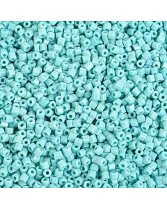 (Half Hank) Czech Seed Bead 10/0 2Cut Opaque Turquoise