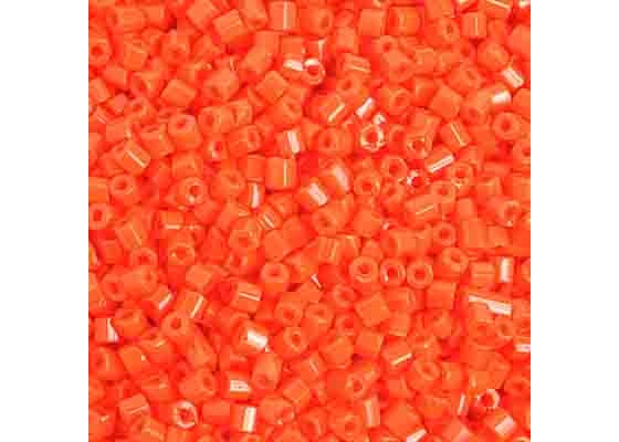 (Half Hank) Czech Seed Bead 10/0 2Cut Opaque Orange