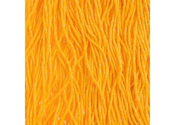 (Half Hank) Czech Seed Bead 10/0 2Cut Opaque Light Orange Strung